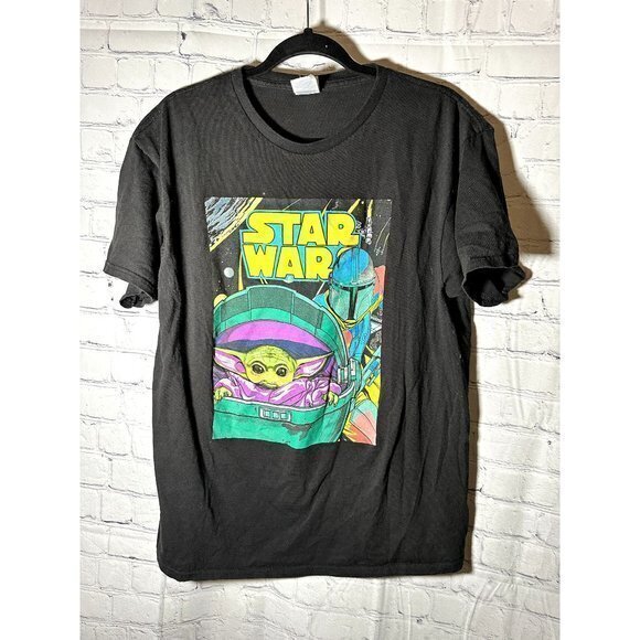 UNISEX STAR‎ WARS THEMED GRAPHIC TEE - BLACK - (L) GOOD CONDITION G-300 - Picture 1 of 3